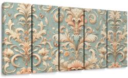 Dovido 5 részes kép vintage ornamentumok - 150x75