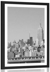 Dovido Paszpartus poszter mágikus fekete-fehér New Yorkról. - 40x60 black