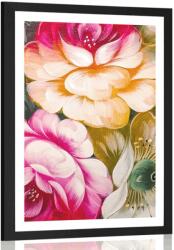 Dovido Poszter paszportuval impresszionista virágvilág - 40x60 silver