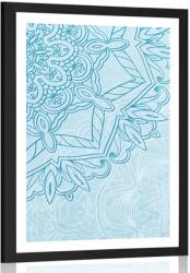 Dovido Poszter paszportuval Mandala téli motívummal - 20x30 silver