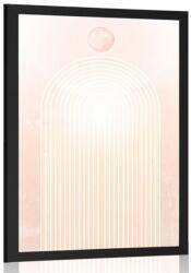 Dovido Poszter modern barack szivárvány Mid-Century - 30x45 black