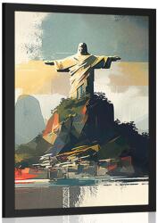 Dovido Poszter Jézus szobor Rio de Janeiróban - 20x30 white