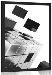 Dovido Poszter stratégiai kocka fekete-fehér kivitelben - 20x30 silver