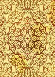 Dovido Tapéta arany etnikus Mandala - 196x270
