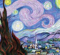 Dovido Öntapadó tapéta Csillagos éj - Vincent van Gogh - 294x270