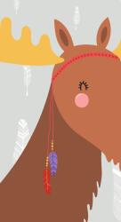 Dovido Tapéta aranyos rénszarvas indián tollakkal - 147x270