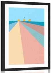 Dovido Poszter paszportuval színes strand - 20x30 silver