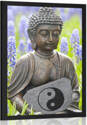 Dovido Poszter jin és jang Buddha - 40x60 silver