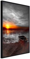 Artgeist Poszter romantikus naplemente - Rising Sun - 40x60 / Black