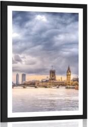 Dovido Poszter paszpartúval egyedi London. - 30x45 white