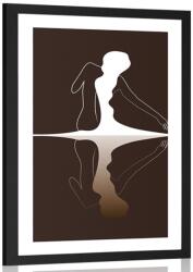 Dovido Poszter paszpartuval női titok - 60x90 black
