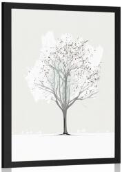 Dovido Minimalista plakát téli fával - 20x30 silver
