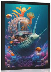 Dovido Poszter szürreális csiga - 30x45 no frame