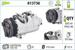 VALEO Compresor, climatizare VALEO RE-GEN REMANUFACTURED 813736 (813736)