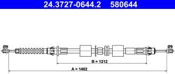 ATE Cablu, frana de parcare ATE 24.3727-0644.2 (24.3727-0644.2)