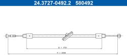 ATE Cablu, frana de parcare ATE 24.3727-0492.2 (24.3727-0492.2)