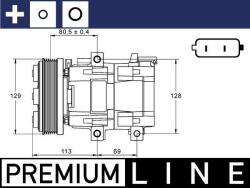 MAHLE Compresor, climatizare MAHLE BEHR *** PREMIUM LINE *** ACP 88 000P (ACP 88 000P)