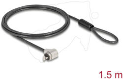 Navilock Laptop biztonsági kábel kulcsos zárral sztenderd Kensington csatlakozós - rövid zárófej (4043619209743)