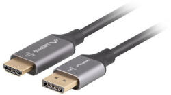 Lanberg CA-DPHD-20CU-0010-BK video átalakító kábel 1 M DisplayPort HDMI A-típus (Standard) Fekete, Ezüst (CA-DPHD-20CU-0010-BK)