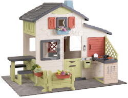 Smoby Căsuță Prietenilor pentru copii pe podea pentru grădină Friends House Life Smoby extensibilă cu filtru UV (SM810300-AH) Casuta pentru copii