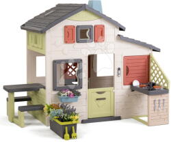 Smoby Căsuță pentru prietenii cu flori mari Friends House Life Smoby extensibilă cu filtru UV (SM810300-AK) Casuta pentru copii
