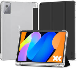 Tech-Protect SC Pen Hybrid Lenovo Idea Tab 11" / K11 2. gen oldalra nyíló, kitámasztható mappa tok, fekete-átlátszó - coolmobile