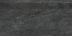 RAKO Lépcső Rako Quarzit fekete 30x60 cm matt DCPSR739.1 (DCPSR739.1)