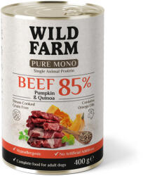  Wild Farm WILD FARM PURE MONO Marhahús Tök és Quinoa 400g monoprotein kutyatáp