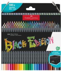 Faber-Castell Creioane colorate, set, triunghiulare, FABER-CASTELL "Black Edition", 100 de culori diferite, 100 buc