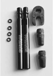 Spyral presta szelephosszabbító adapter, 60mm, fekete, 2db