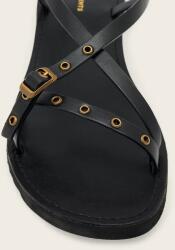 AllSaints сандали дамски от кожа Tyla Eyelet Sandal (W120FE)