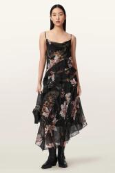 AllSaints rochie asimetrică cu amestec de mătase RUTH 9BY2-SUDZZ6_99A (W087DE)