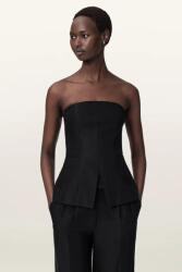 AllSaints bluză cu corset pentru femei, din vâscoză CHARLEY 9BY2-BDDZZR_99X (W051QE)