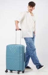Samsonite FLYTWIST négykerekű bővíthető közepes bőrönd-Viharkék 155266-1831