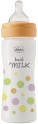 Chicco Perfect Easy cumisüveg 250 ml, közepes szilikon áramlás, lányoknak, 2 hónapos kortól