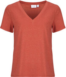 Vila Tricouri mânecă scurtă Femei VILUXI GLITTER V-NECK Vila roz EU M
