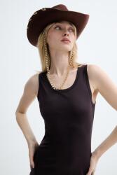 LE SH KA headwear LE SH KA széles karimájú kalap női gyapjú Brown Cowboy - barna XS/S