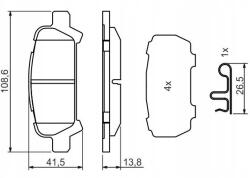 Bosch 0 986 494 445 Féktárcsa készlet, ha
