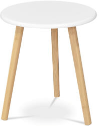 Artium Fehér MDF dohányzóasztal 40x40x45 cm - modern nappali asztal AF-1142 WT (artAF-1142-WT)