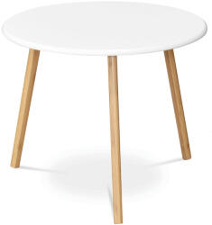 Artium Fehér MDF dohányzóasztal 60x60x51 cm - modern nappali asztal AF-1144 WT (artAF-1144-WT)