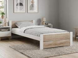  Pat IKAROS DOUBLE 80 x 200 cm, alb/dub sonoma Saltele: Fara saltea, Somiera pat: Cu lamele drepte