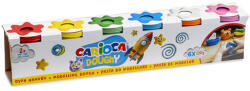 CARIOCA Set de plastilină modelabilă Doughy în borcan, 6 x 110 g - Carioca (42179C)