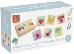 Orange Tree Toys Puzzle din lemn in cutie Legume, Orange Tree Toys (OTT06894)