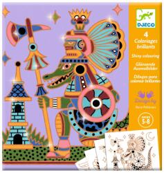 DJECO Joc creativ de colorat Animale razboinice, Djeco (DJ09697)