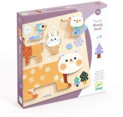 DJECO Puzzle lemn animale simpatice, Djeco (DJ01090)