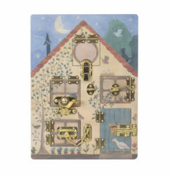 Egmont Toys Jucarie lemn Casuta iepurasilor cu sisteme de inchidere Egmont Toys (Egm_511132)