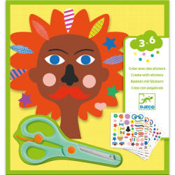 DJECO Joc creativ cu autocolante La coafor, Djeco (DJ09045)