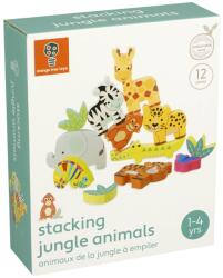 Orange Tree Toys Joc Animale din jungla de stivuit, Orange Tree Toys (OTT12896)