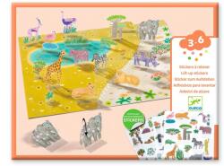 DJECO Set creativ de stickere reutilizabile Animale, Djeco (DJ00044)