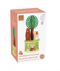 Orange Tree Toys Carusel muzical cu animale de padure, Orange Tree Toys (OTT15067)